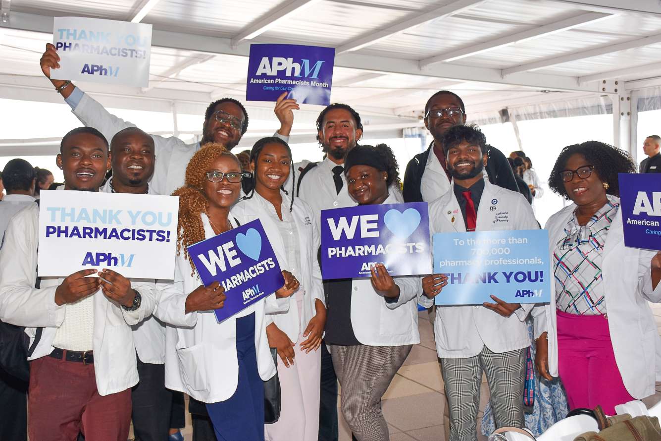 First image of people celebrating American Pharmacists Month